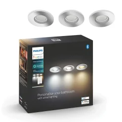 Best Philips Hue Spot encastré dimmable Bluetooth IP44 Rond GU10 350lm 5W multicolore
