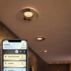 Best Philips Hue Spot encastré dimmable Bluetooth IP44 Rond GU10 350lm 5W multicolore