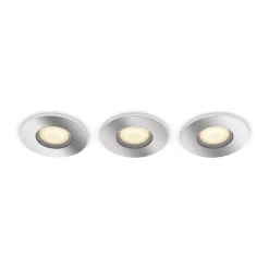 Best Philips Hue Spot encastré dimmable Bluetooth IP44 Rond GU10 350lm 5W multicolore
