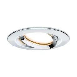 Discount Paulmann Spot encastré LED Nova Plus Coin Kit de base orientable IP65 rond 93mm 30 Coin 3x6W 3x470lm 230V gradable 2700K Chrome