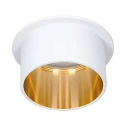 Best Paulmann Spot encastré LED 3-Step-Dim Gil Coin IP44 rond 68mm Coin 6W 470lm 230V gradable 2700K Blanc dépoli Doré