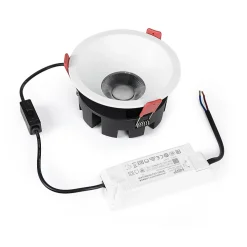 Alpinaluz Spot Encastrable<Spot encastré LED 20W, température de couleur réglable, rond, interrupteur à bouton-poussoir Osram et driver KGP, blanco