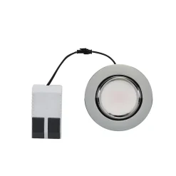 GoodHome Spot Encastrable|Spot Encastrable De Salle De Bains<Spot encastrable Burnell LED intégrée blanc neutre dimmable IP65 450lm 6.2W Ø8.5xH.4cm chrome
