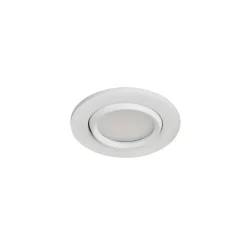 GoodHome Spot Encastrable|Spot Encastrable De Salle De Bains<Spot encastrable Burnell LED intégrée blanc neutre dimmable IP65 450lm 6.2W Ø8.5xH.4cm blanc