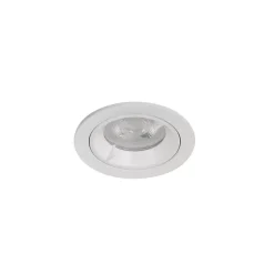 GoodHome Spot Encastrable|Spot Encastrable De Salle De Bains<Spot encastrable Caius GU10 blanc neutre IP44 345lm 4.7W Ø8.5xH.10.1cm blanc