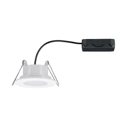 Clearance Paulmann Spot encastrable Calla LED intégrée 4000K IP65 680lm rond orientable blanc dépoli