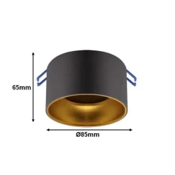 Silumen Spot Encastrable<Spot Encastrable Noir et Or pour Ampoule GU10 - - Aluminium