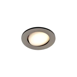 Best GoodHome Spot encastrable Quimby LED intégrée blanc chaud IP20 dimmable 350lm 5.5W Ø8.5xH.5.2cm chrome