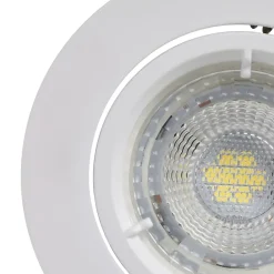 Sale GoodHome Spot encastrable Salk GU10 blanc chaud IP20 450lm 4.9W Ø8.5xH.9.4cm blanc