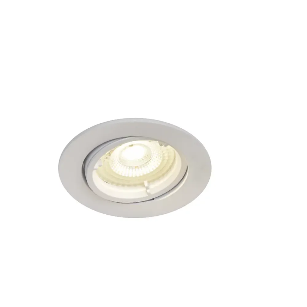 GoodHome Spot Encastrable|Spot<Spot encastrable Salk GU10 blanc neutre IP20 450lm 4.9W Ø8.5xH.9.4cm blanc