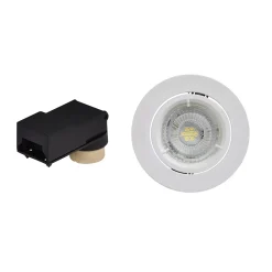 GoodHome Spot Encastrable|Spot<Spot encastrable Salk GU10 blanc neutre IP20 450lm 4.9W Ø8.5xH.9.4cm blanc