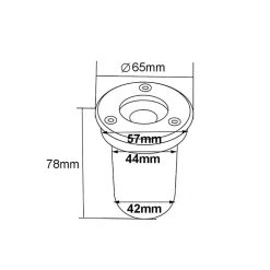 Silamp Spot À Encastrer Et À Piquer Extérieur<Spot Extérieur Encastrable LED IP65 220V Sol 3W 45 degrés (Pack de 5) - Blanc Chaud 2300K - 3500K -