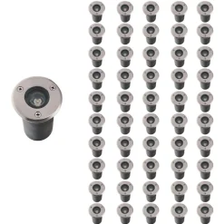 Silamp Spot Extérieur Encastrable LED IP65 220V Sol 3W 45 degrés (Pack de 50) - Blanc Neutre 4000K - 5500K -