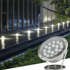 Silamp Spot À Encastrer Et À Piquer Extérieur<Spot Extérieur Orientable 6W IP68 DC24V - Blanc Neutre 4000K - 5500K -