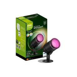CALEX Luminaire Et Éclairage Connectés|Luminaire Et Éclairage Connectés<Spot LED à piquer connecté Smart noir RGBW IP54 4,4W 380lm