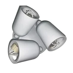 Silumen Spot Encastrable De Salle De Bains<Spot LED en saillie Triple Orientable BLANC pour ampoule GU10 - - Classe énergétique A+