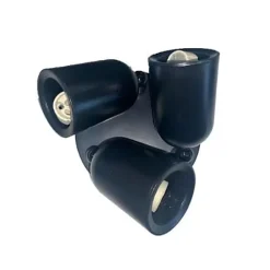 Sale Silumen Spot LED en saillie Triple Orientable NOIR pour ampoule GU10 - - Noir