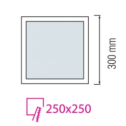 Best Horoz Electric Spot LED Encastré 30W 3000 lm IP20 3CCT 3000K/4000K/6500K carré blanc downlight LED encastrable ALEXIS-SQ HOROZ