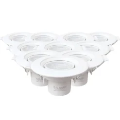 Silumen Spot Encastrable<Spot LED Encastrable - - Rond Blanc 8W - Blanc Chaud 2300K - 640 Lumens - IP40