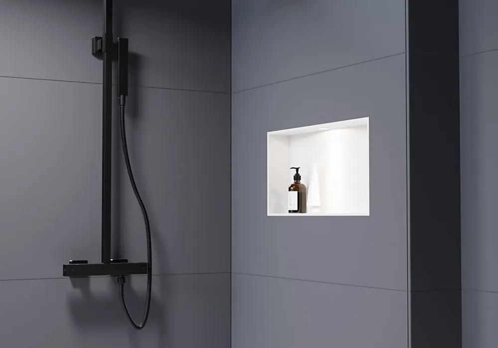 Bernstein Spot Encastrable De Salle De Bains<Spot LED encastrable avec cadre Blanc mat, lumière réglable blanc neutre - 45x22,3cm - IP65