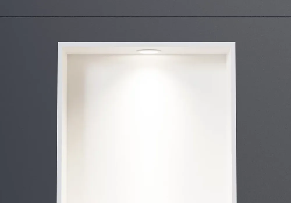 Bernstein Spot Encastrable De Salle De Bains<Spot LED encastrable avec cadre Blanc mat, lumière réglable blanc neutre - 45x22,3cm - IP65
