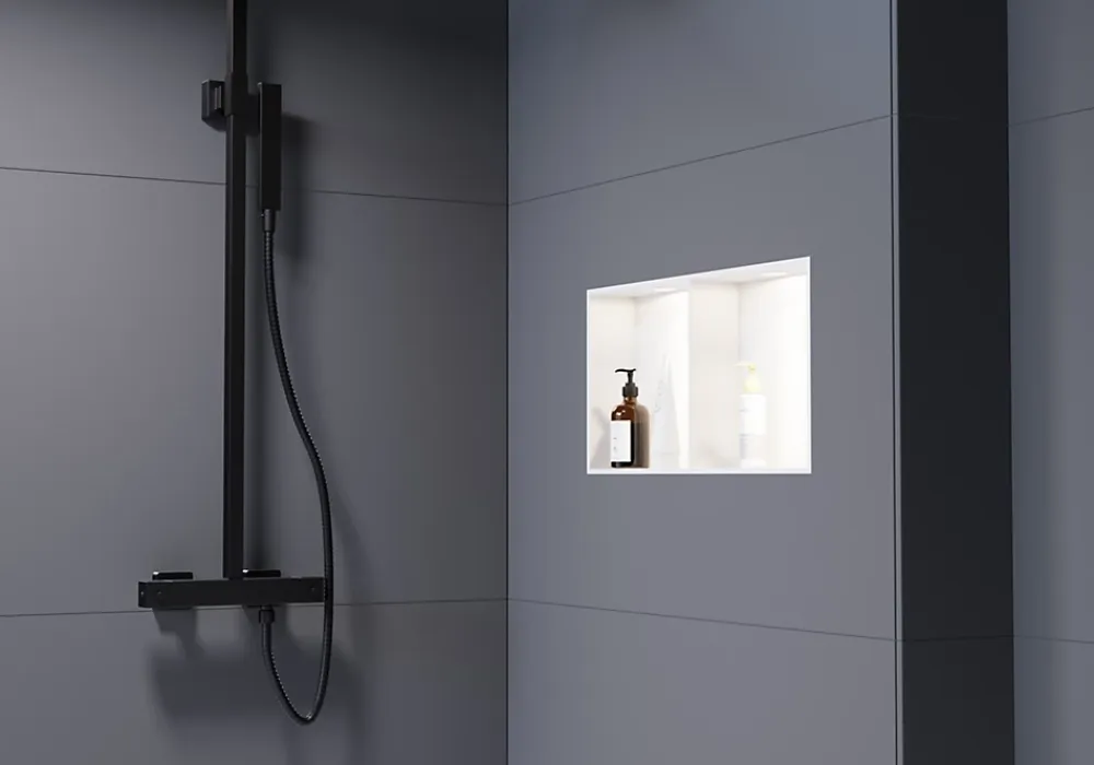 Bernstein Spot Encastrable De Salle De Bains<Spot LED encastrable avec cadre Blanc mat, lumière réglable blanc neutre - 45x22,3cm - IP65