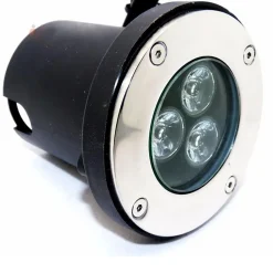Silamp Spot À Encastrer Et À Piquer Extérieur<Spot LED Encastrable Extérieur IP65 220V Sol 3W 80 degrés - Blanc Neutre 4000K - 5500K -