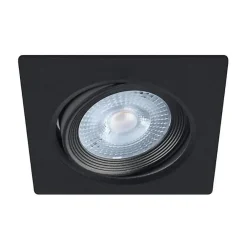 Silumen Spot Encastrable<Spot LED Encastrable Orientable 5W Carré Noir SMD - Blanc Chaud 2300k - 3500k -