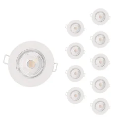 Silumen Spot Encastrable<Spot LED Encastrable Étanche - - GU10 - 5W - 500 Lm - Blanc - Pack de 10