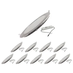 Best Silumen Spot LED Extra Plat Downlight Rond 12W ALU - - Blanc - LED - Classe A+