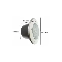 Silamp Spot À Encastrer Et À Piquer Extérieur<Spot LED Extérieur Encastrable IP65 220V Sol 12W 60 degrés - Blanc Neutre 4000K - 5500K -