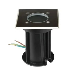 Silamp Spot LED Extérieur Encastrable Carré IP65 pour Ampoule GU10 -