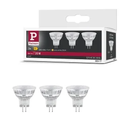 Outlet Paulmann Standard 12 V Réflecteur LED GU4 3x184lm 3x1,8W 2700K Argent