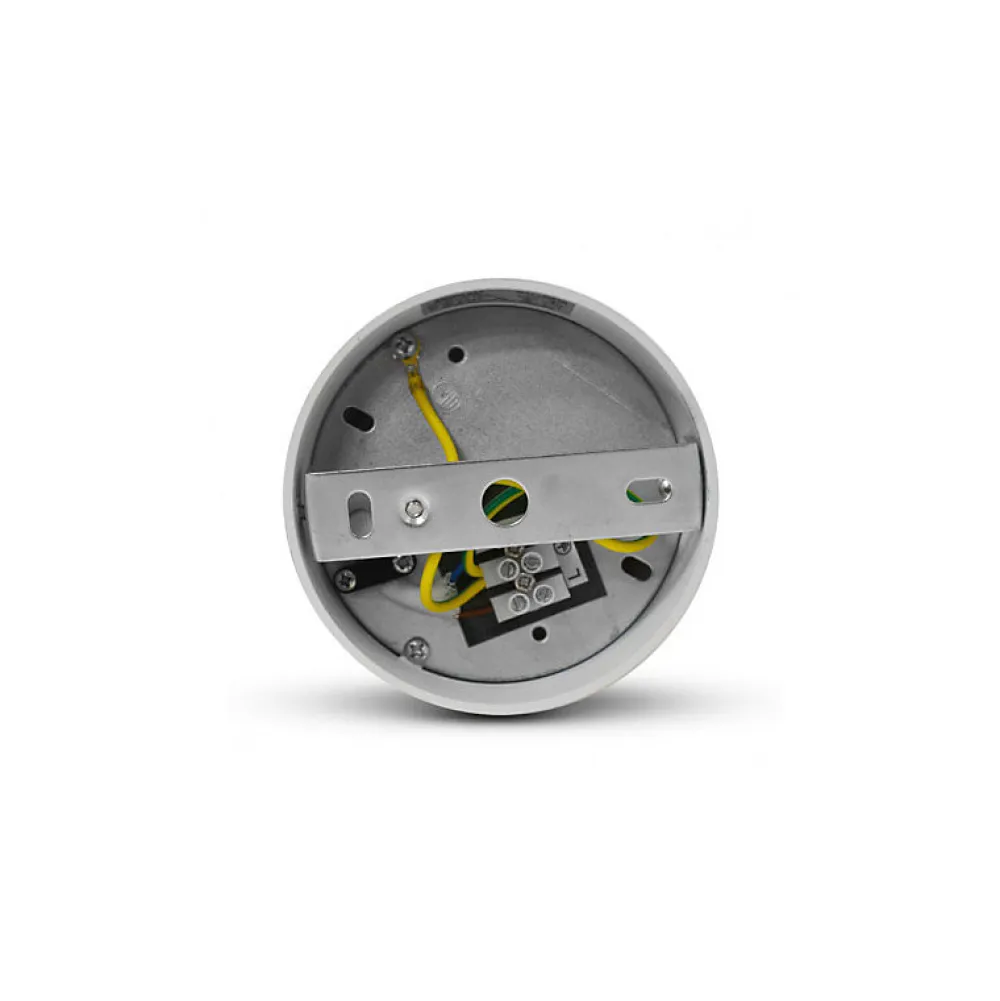 Outlet Miidex Lighting Support de Spot LED GU10 Cylindre Blanc/Doré IP20 96mm