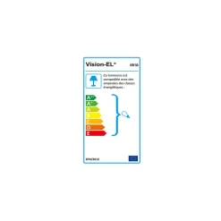 Outlet Miidex Lighting Support de Spot LED GU10 Cylindre Blanc/Doré IP20 96mm
