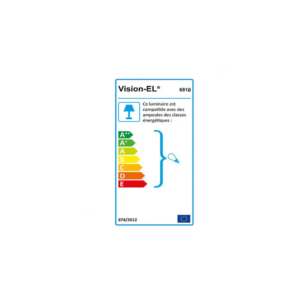 Outlet Miidex Lighting Support de Spot LED GU10 Cylindre Blanc/Doré IP20 96mm