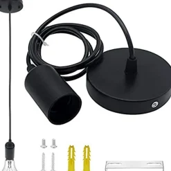 Silamp Suspension Et Lustre<Suspension Ampoule E27 100cm Noir -