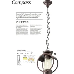 Best Suspension extérieure Led sous abri - Redo - Compass