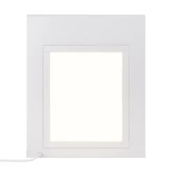 GoodHome Tablette Led Intégrée Sous-Meuble<Tablette avec LED integrées de dessous de meuble haut Caraway blanc l. 26,4 cm x L. 31,9 cm x H. 18,2 mm