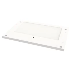 GoodHome Tablette Led Intégrée Sous-Meuble<Tablette avec LED integrées de dessous de meuble haut Caraway blanc l. 46,4 cm x L. 31,9 cm x H. 18,2 mm