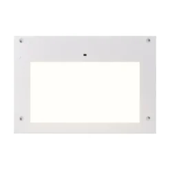 GoodHome Tablette Led Intégrée Sous-Meuble<Tablette avec LED integrées de dessous de meuble haut Caraway blanc l. 46,4 cm x L. 31,9 cm x H. 18,2 mm