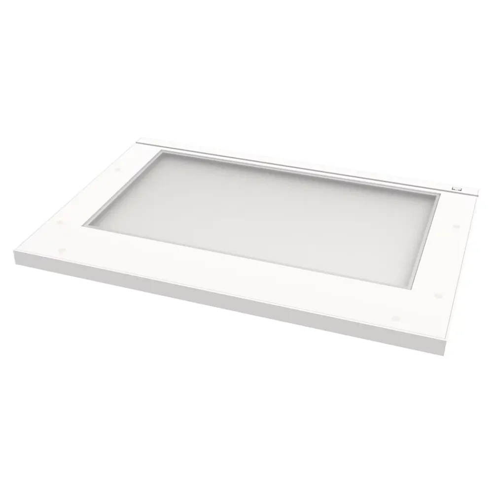 GoodHome Tablette Led Intégrée Sous-Meuble<Tablette avec LED integrées de dessous de meuble haut Caraway blanc l. 46,4 cm x L. 31,9 cm x H. 18,2 mm