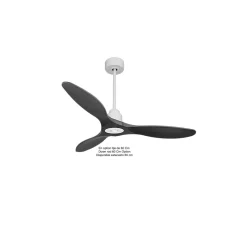Best Klassfan Tenerife Ring - Super destratificateur et ventilateur DC 132 cm Blanc pales bois noir sans Lumière 25 à 35 m²