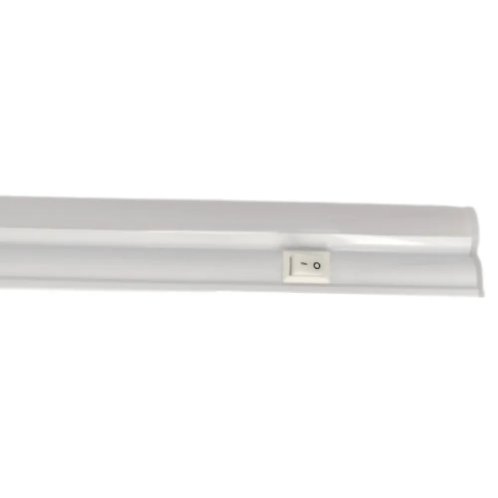 Best Silamp Tube Néon LED T5 60cm 6.5W 2 Têtes avec Interrupteur - Blanc Froid 6000K - 8000K -