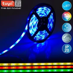 Outlet Näve Tuya LED-RGB Stripe avec Bluetooth, fonction, Stripes, plastique, multicolore, LED intégré,
