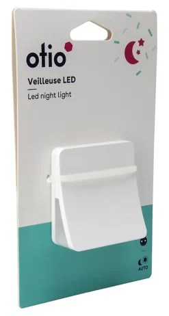 Otio Veilleuse Sur Prise<Veilleuse crépusculaire LED intégrée blanc neutre IP20 0,28W l.6xH.6xP.2,8cm