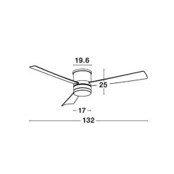 Article Sans Marque Ventilateur De Plafond<Ventilateur de Plafond SATIN Nickel et bois