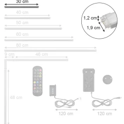 Vicco Réglette Led Pour Cuisine<LED Stripe blanc 30 x 1.5 x 1.5 cm