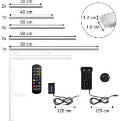 New Vicco Ruban lumineux LED Blanc 500 cm