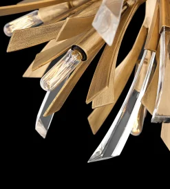 Best Elstead Lighting Vida Hinkley Fredrick Ramond Petit pendentif à 13 ampoules Or bruni
